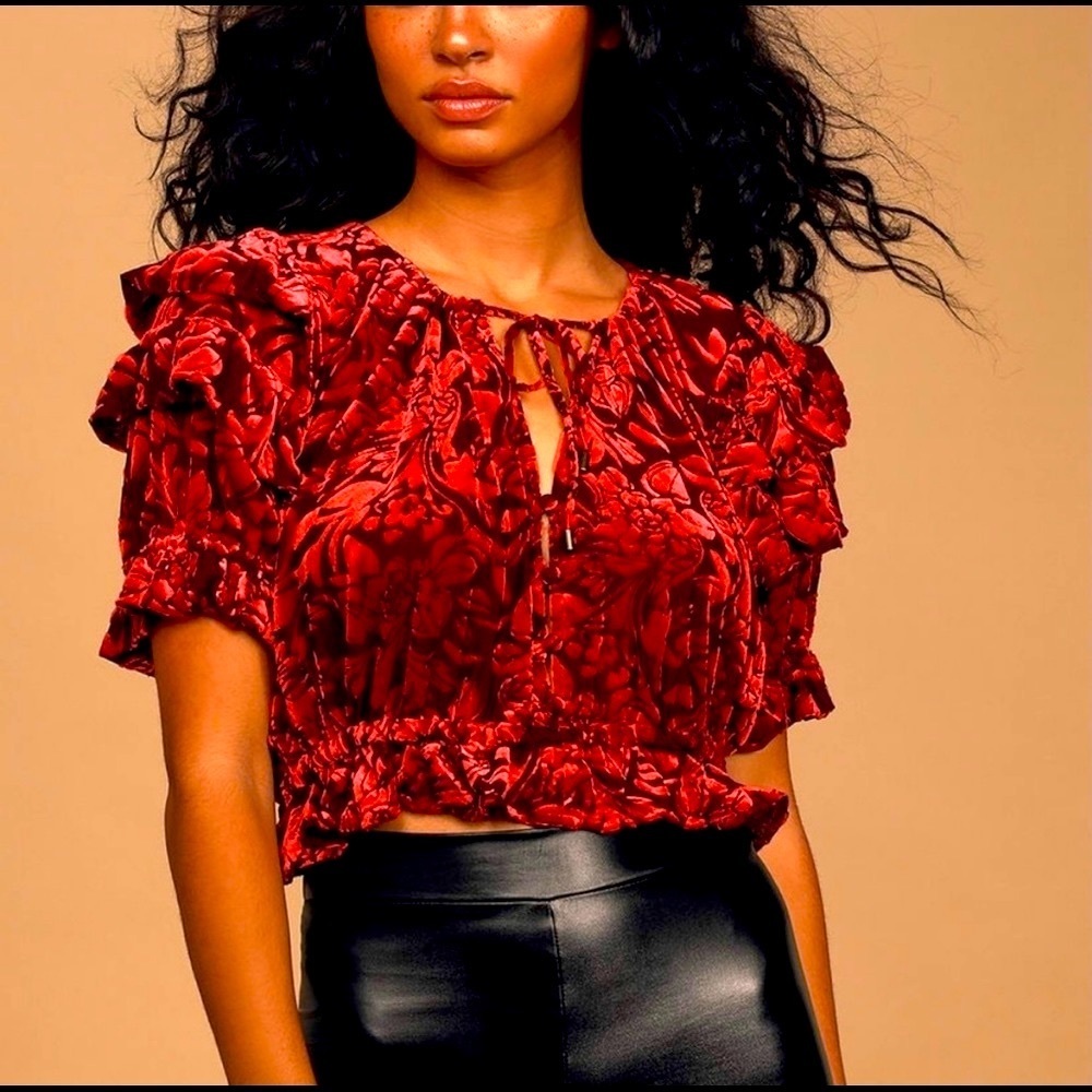 FREE PEOPLE VELVETEEN TOP
